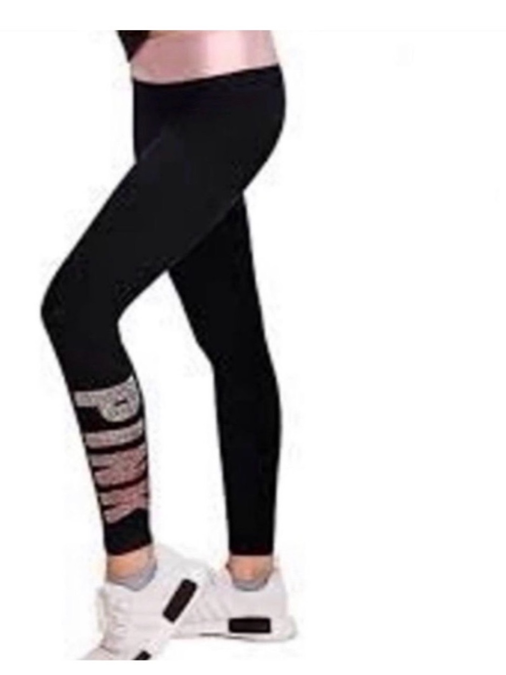 VS PINK OMBRÉ BLING LEGGINGS LARGE